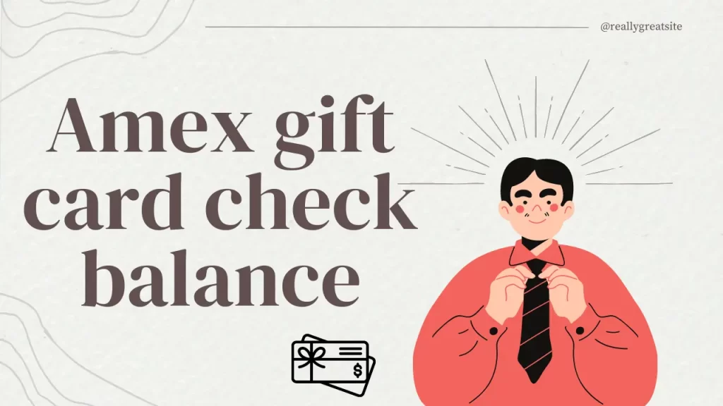 Amex gift card check balance