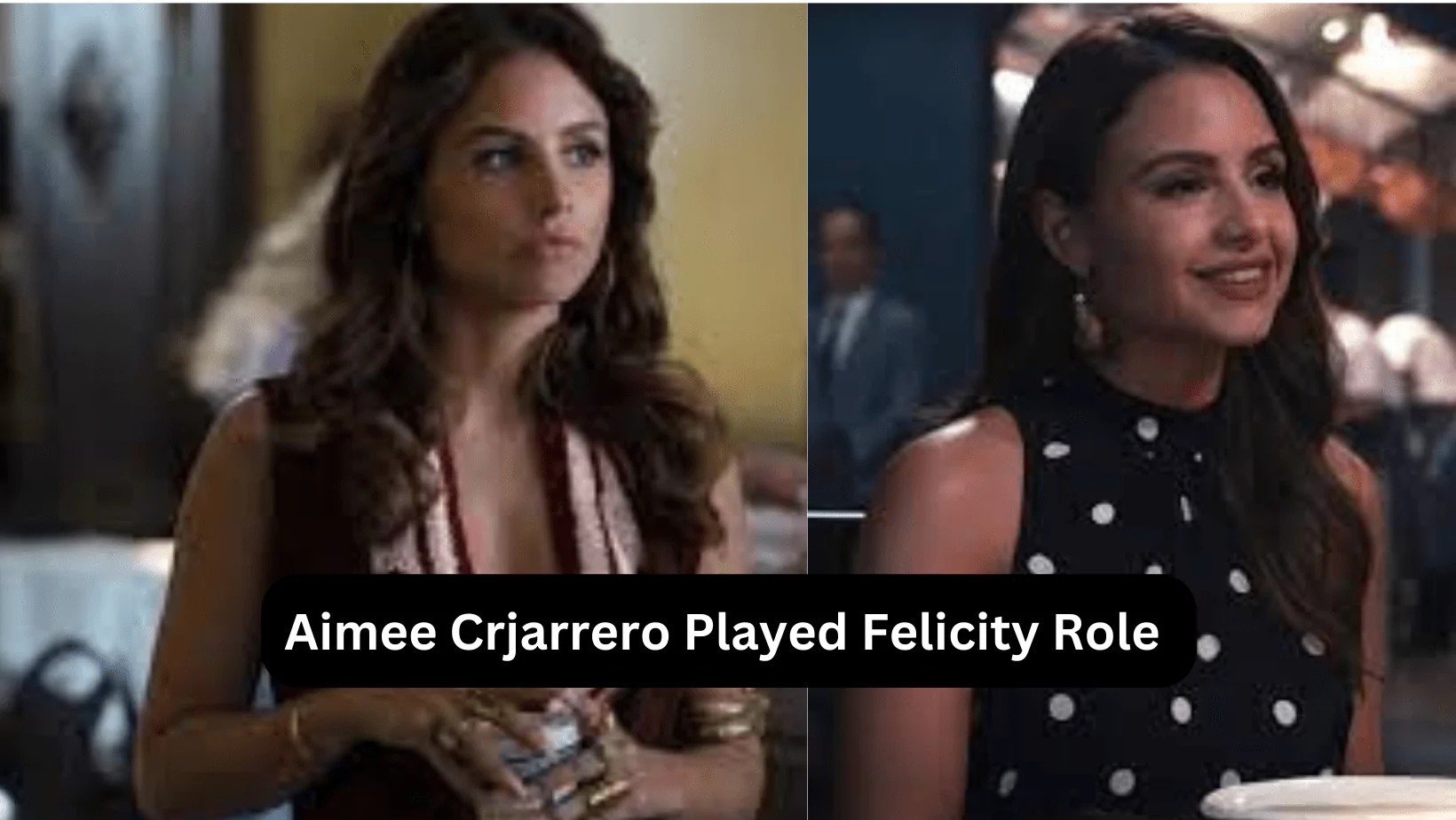 Aimee Crjarrero Played Felicity's Role 